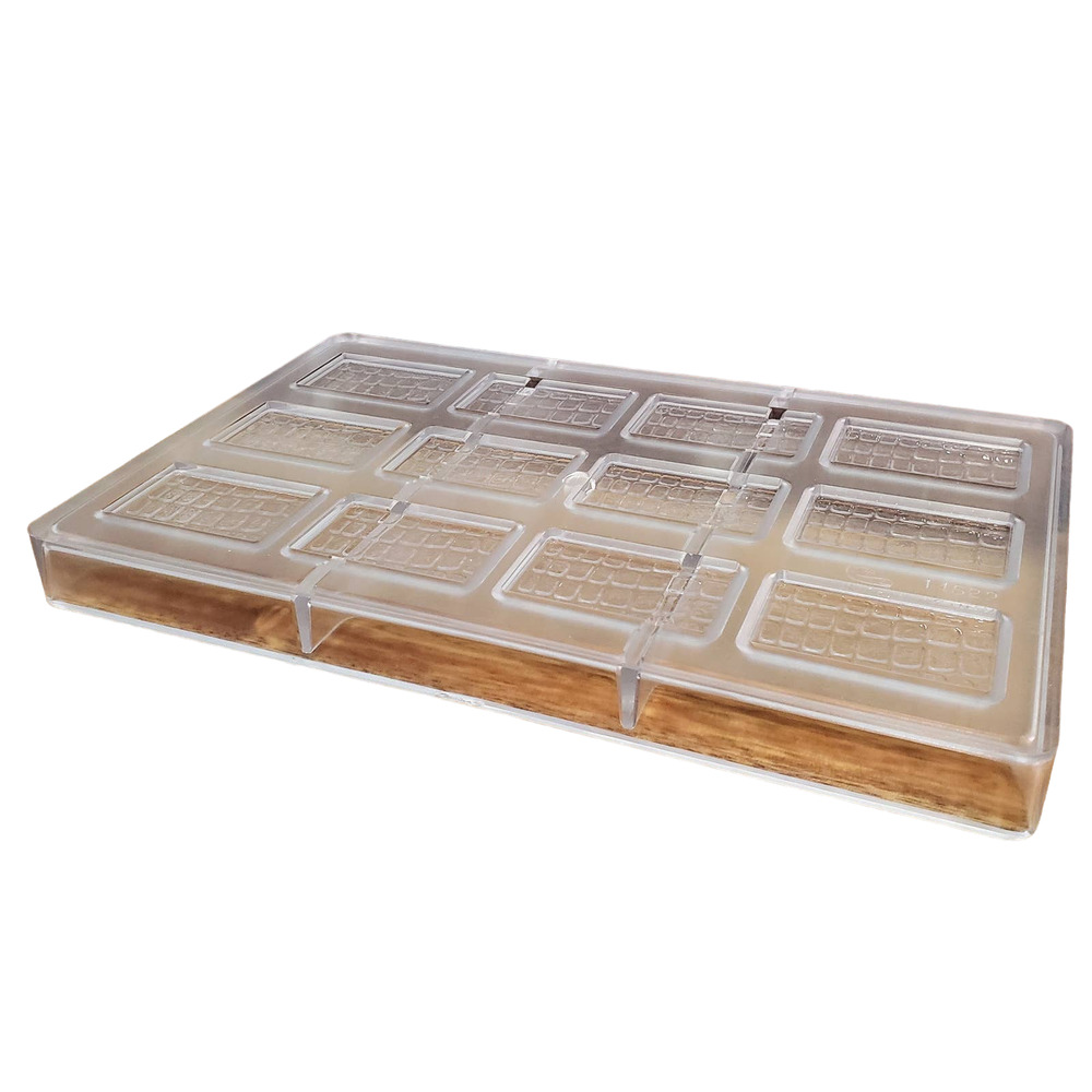 Chocolate Candy Bar Candy Mold Polycarbonate Tray  Rectangle